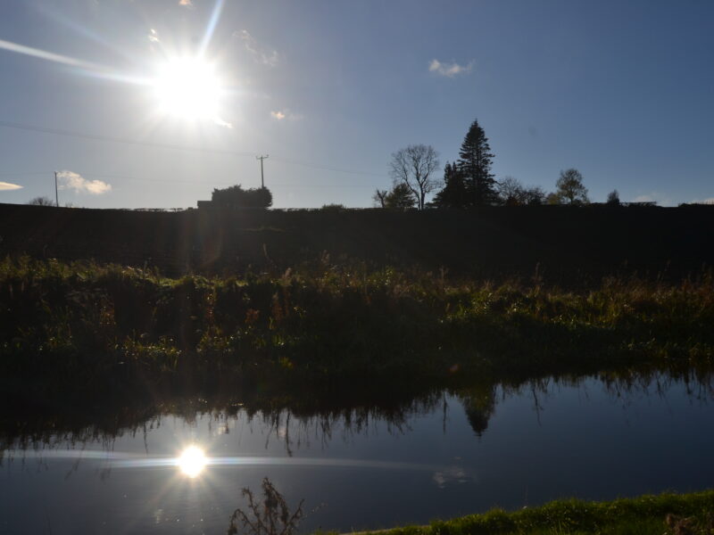 View South Over the Site from Union Canal Towpath