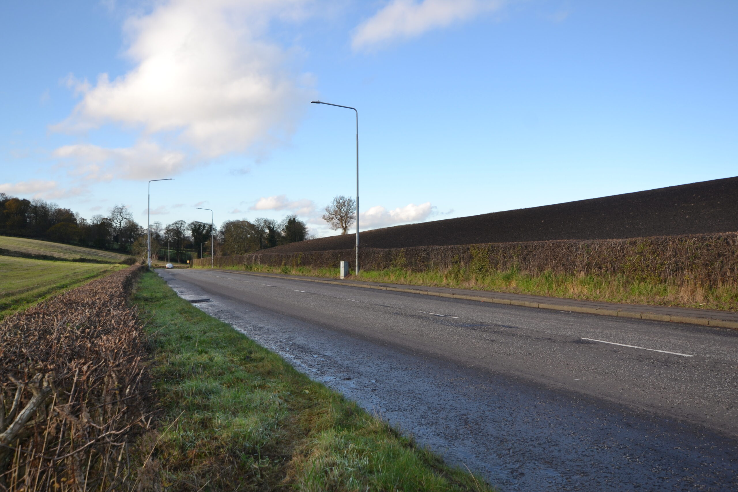 View Over Site to North West from B9080